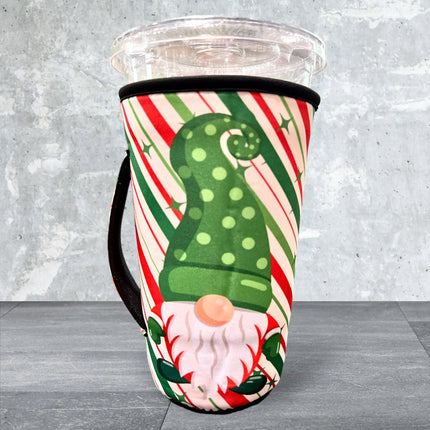 20 OZ / Jolly Christmas Gnome Insulated Cup Cover Sleeve Kim's Korner Wholesale