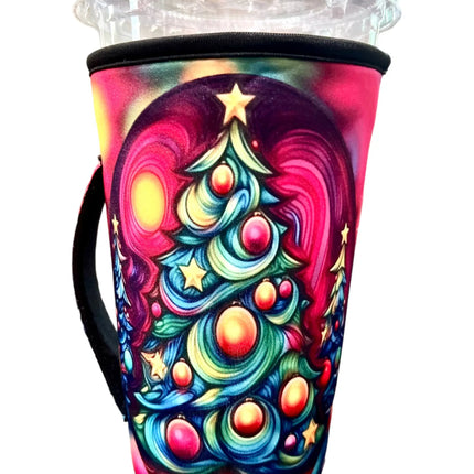 20 OZ / Mystical Christmas Tree Insulated Cup Cover Sleeve Kim's Korner Wholesale