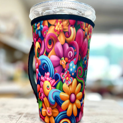 20 OZ Fun Day Abstract Insulated Cup Cover Sleeve Kim's Korner Wholesale