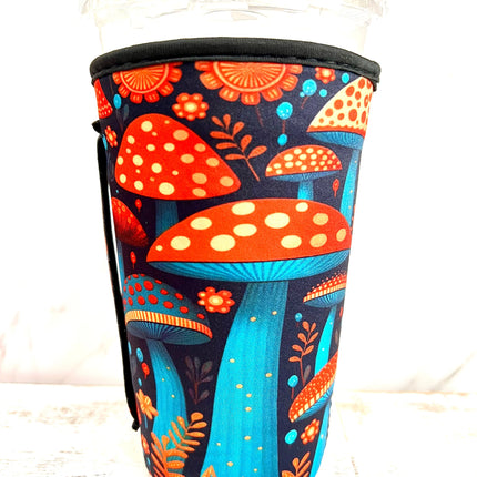 20 OZ Groovy Mushroom Insulated Cup Cover Sleeve - Kim's Korner Wholesale
