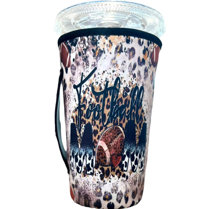 20 OZ Hardcore Football Mom Insulated Cup Cover Kim's Korner Wholesale