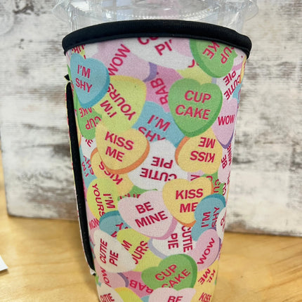 20 OZ Hearts & Quotes Cup Cover Sleeve Kim's Korner Wholesale