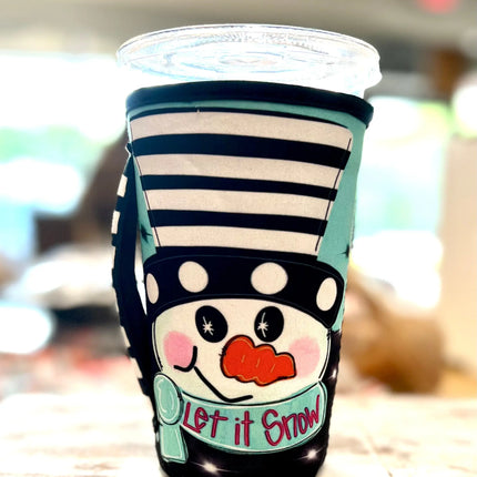 20 OZ Let It Snow ~ Snowman Insulated Cup Cover Kim's Korner Wholesale