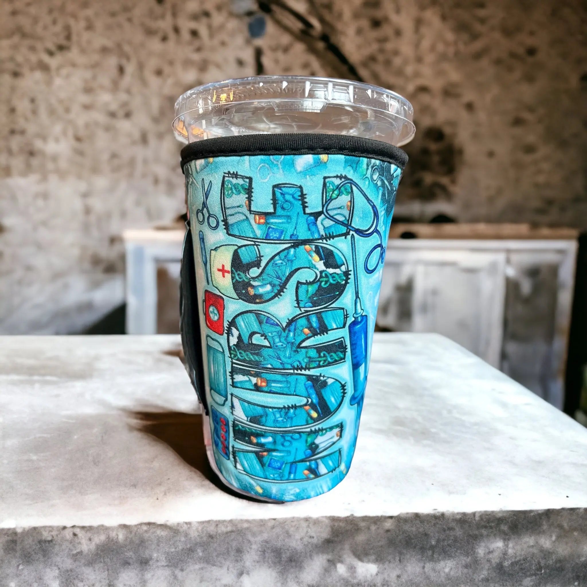 Teal Bull Skull Personalized 20oz Insulated Tumbler with Lid and Straw