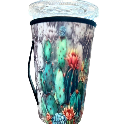 20 OZ Poppin Cactus Insulated Cup Cover Sleeve Kim's Korner Wholesale