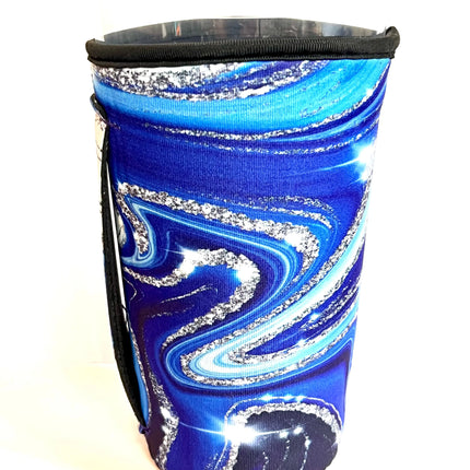 20 OZ Royal Blue Agate Insulated Cup Cover Sleeve - Kim's Korner Wholesale