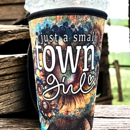 20 OZ Sunflower Small Town Girl Insulated Cup Cover Sleeve Kim's Korner Wholesale