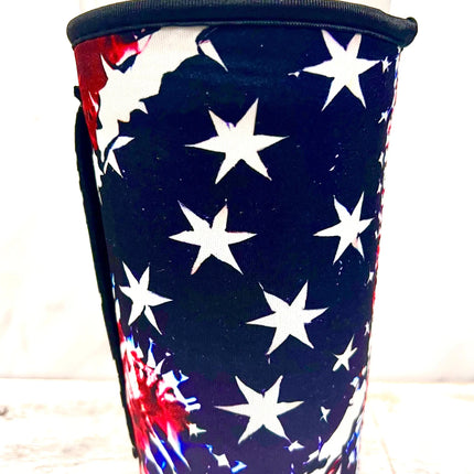 20 OZ USA Tie Dye Insulated Cup Cover Sleeve - Kim's Korner Wholesale
