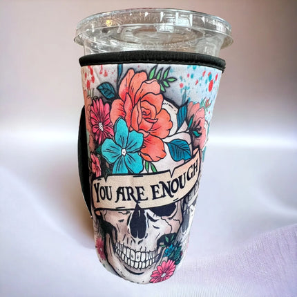 20 OZ You Are Enough Insulated Cup Cover Sleeve Kim's Korner Wholesale