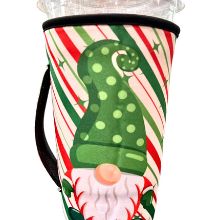 30 OZ / Jolly Christmas Gnome Insulated Cup Cover Sleeve Kim's Korner Wholesale