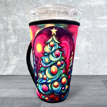 30 OZ / Mystical Christmas Tree Insulated Cup Cover Sleeve Kim's Korner Wholesale