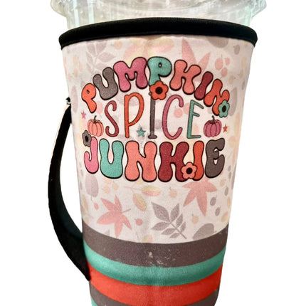 30 OZ / Pumpkin Spice Junkie Cup Cover Sleeve Cup Cover Sleeve Kim's Korner Wholesale