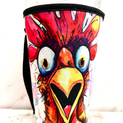 30 OZ Crazy Chicken Insulated Cup Cover Sleeve - Kim's Korner Wholesale