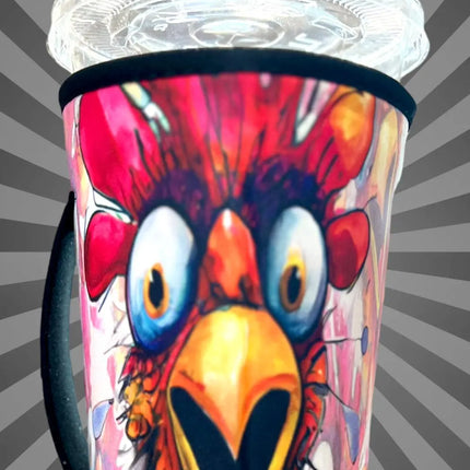 30 OZ Crazy Chicken Insulated Cup Cover Sleeve Kim's Korner Wholesale