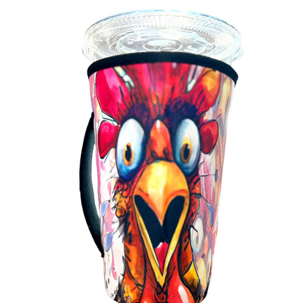 30 OZ Crazy Chicken Insulated Cup Cover Sleeve Kim's Korner Wholesale