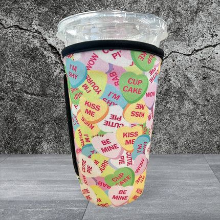30 OZ Hearts & Quotes Cup Cover Sleeve Kim's Korner Wholesale