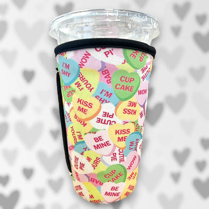 30 OZ Hearts & Quotes Cup Cover Sleeve Kim's Korner Wholesale