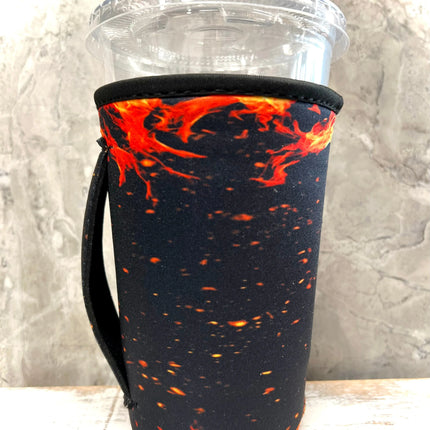 30 OZ Hot Stuff Flames Insulated Cup Cover Sleeve - Kim's Korner Wholesale