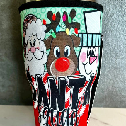 30 OZ Santa Squad Christmas Insulated Cup Cover - Kim's Korner Wholesale