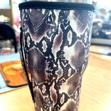30 OZ Snakeskin Insulated Cup Cover - Kim's Korner Wholesale