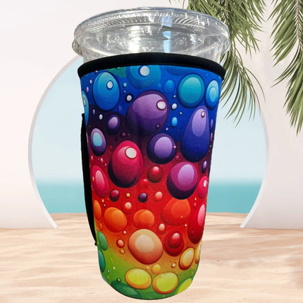 30 OZ Vibrant Bubbles Insulated Cup Cover Sleeve Kim's Korner Wholesale