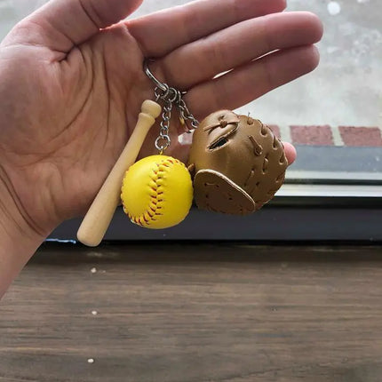 Baseball & Softball Bat and Glove Blank Key Chain - Kim's Korner Wholesale