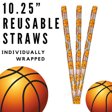 Colorful Leopard 10.25" Long Printed Plastic Straws ~ IND WRAPPED - Kim's Korner Wholesale