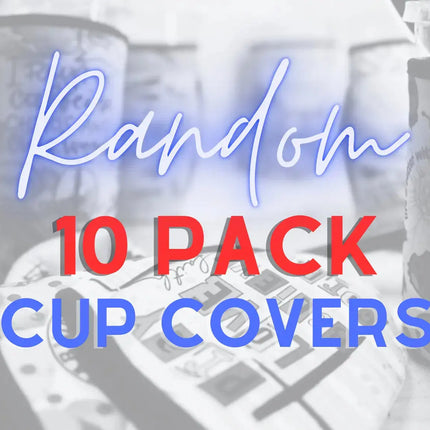 10 Pack Cup Cover Sleeves 🧋 Random Prints 20 & 30 Oz - Kim's Korner Wholesale