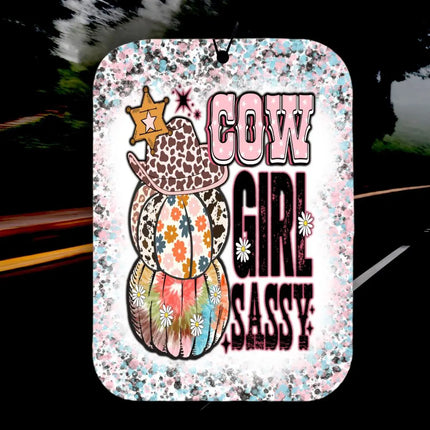Cow Girl Sassy ~ Car Air Freshener Kim's Korner Wholesale