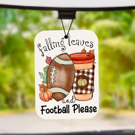 Falling Leaves & Football Please ~ Car Air Freshener Freshie ~ Banana Nut Bread - Kim's Korner Wholesale