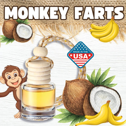 Monkey Farts Car Home Fragrance Diffuser Air Freshener Kim's Korner Wholesale