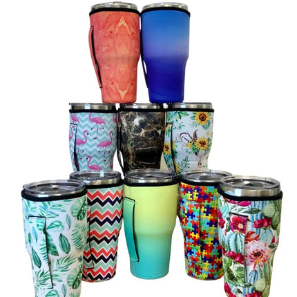 Multi Pack  Insulated Cup Covers total of 10 ~ 20 or 30 OZ Kim's Korner Wholesale