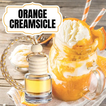 Orange Creamsicle is here! Car Home Fragrance Diffuser All Natural Coconut Oil Freshener Air Home Long Lasting Scent Smell Kim's Korner Wholesale