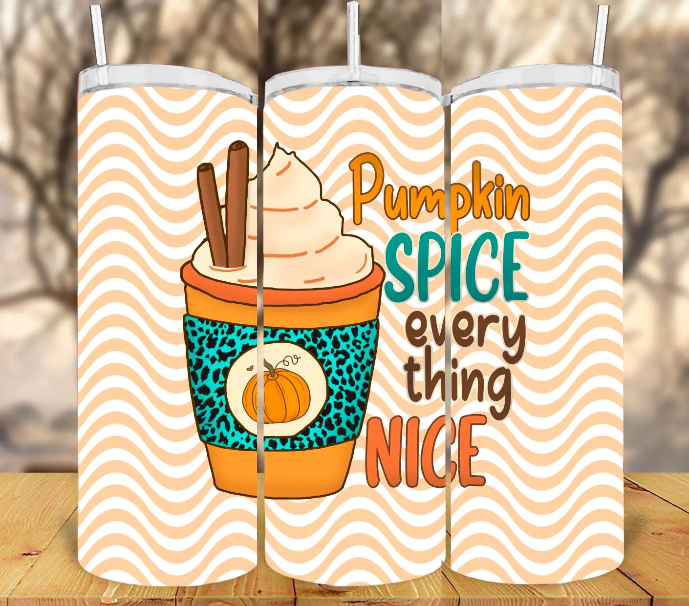 Fall - Personalized Pumpkin Spice and Everything Nice Stainless Steel  Tumbler