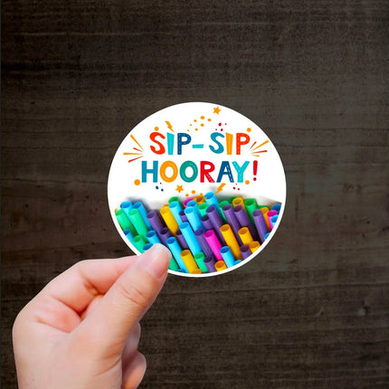 Sip Sip Hooray  Exclusive Custom Vinyl Sticker 10 Pack Kim's Korner Wholesale