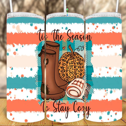 Stay Cozy with Boots ~ 20 OZ Tumbler Kim's Korner Wholesale