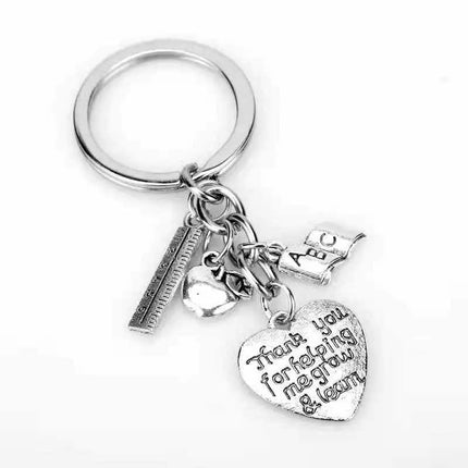 Teacher Thank You for helping me grow and learn  Keychain Kim's Korner Wholesale