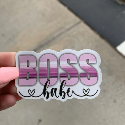 10 Pack Happy Mail “Boss Babe” Custom Matte Vinyl Stickers - Kim's Korner Wholesale