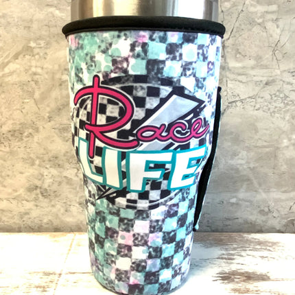 20 OZ RACE LIFE 🏁 Insulated Cup Cover - Kim's Korner Wholesale
