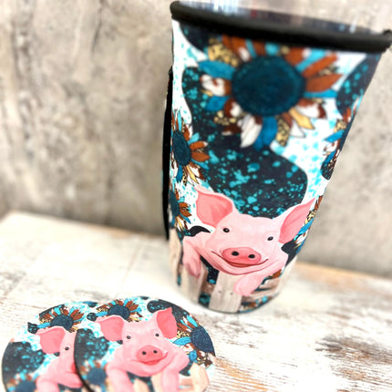 20 OZ Samuel The PIG Insulated Cup Cover Sleeve - Kim's Korner Wholesale