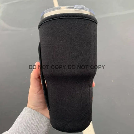 20 OZ Solid Black Insulated Cup Cover - Kim's Korner Wholesale