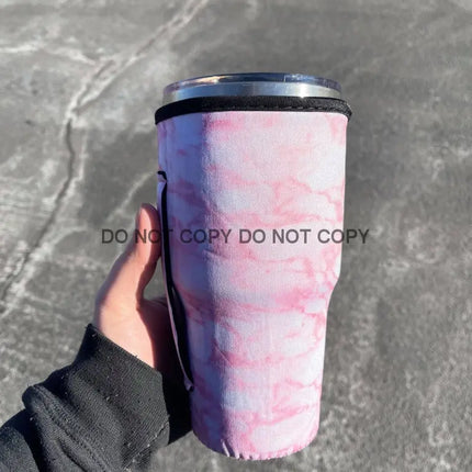 30 OZ Pink Marble Cup Cover - Kim's Korner Wholesale