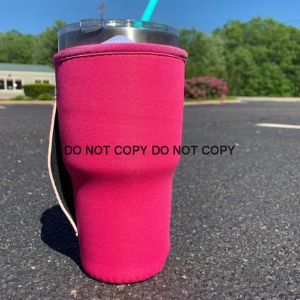 30 OZ Solid PINK Insulated Cup Cover - Kim's Korner Wholesale