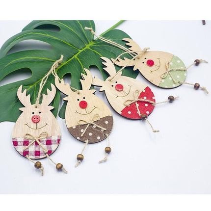 4 PC Reindeer Ornament Sets ~ Wood Cuties! Kim's Korner Wholesale