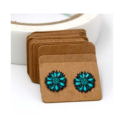 Custom Acrylic Stud Earrings ~ WINTER GNOME (snowflake) - Kim's Korner Wholesale