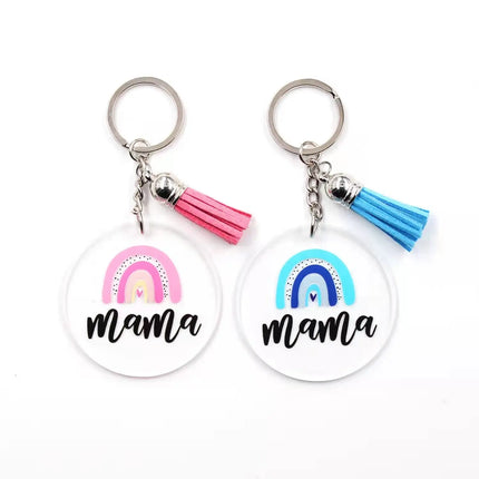 Cute Acrylic Mama Tassel Keychain ~ now in stock! - Kim's Korner Wholesale