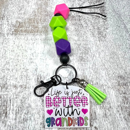 Life is Better with GRANDKIDS ~ Keychain *NEW & IN STOCK** - Kim's Korner Wholesale