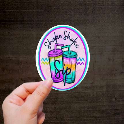 Shake Shake Sip  Exclusive Custom Vinyl Sticker 10 Pack Kim's Korner Wholesale